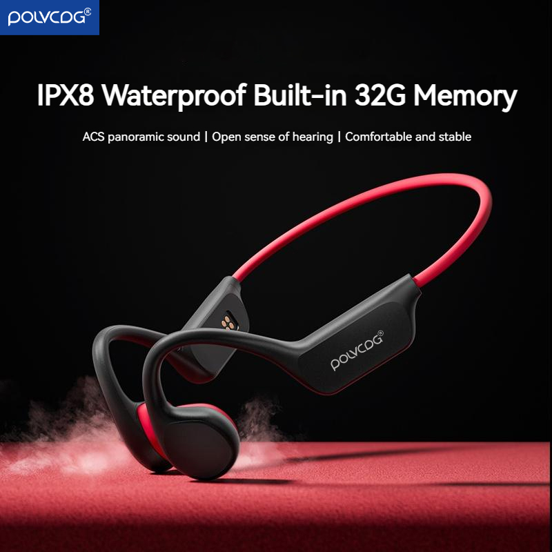 Bone Conduction Running Headphones - POLVCDG Auriculares de Conducción Ósea X7