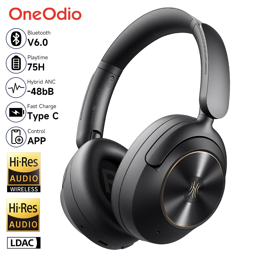 Anc Wireless Over Ear Headphones - Auriculares inalámbricos OneOdio A6 con cancelación