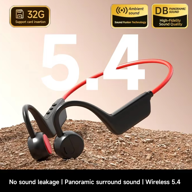 Bone Conduction Running Headphones - Auriculares Bluetooth de Conducción Ósea, IPX8,