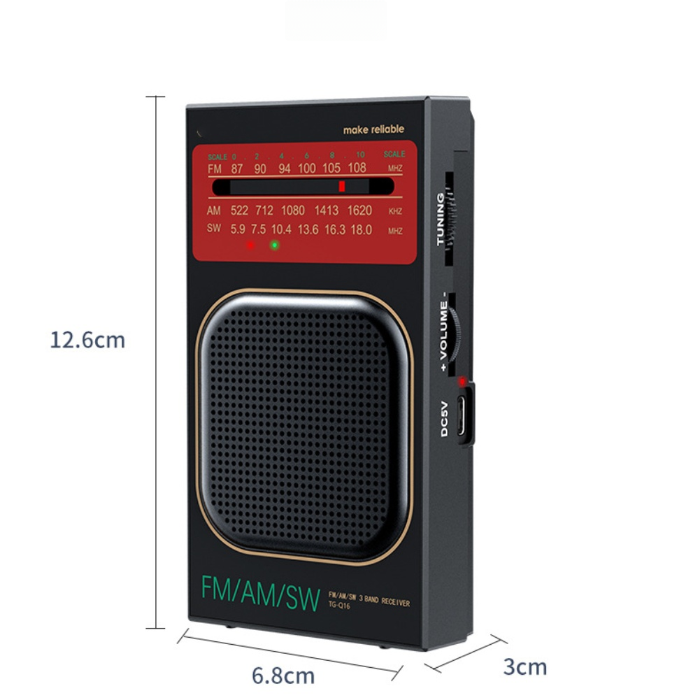 Radio portátil compacta y reca - Headphones reseña y precio