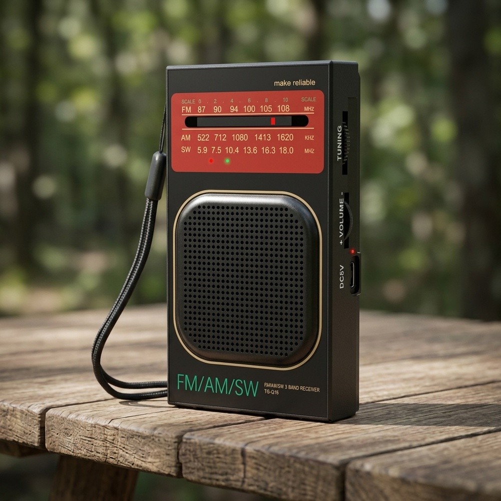 Radio portátil compacta y reca - Headphones reseña y precio
