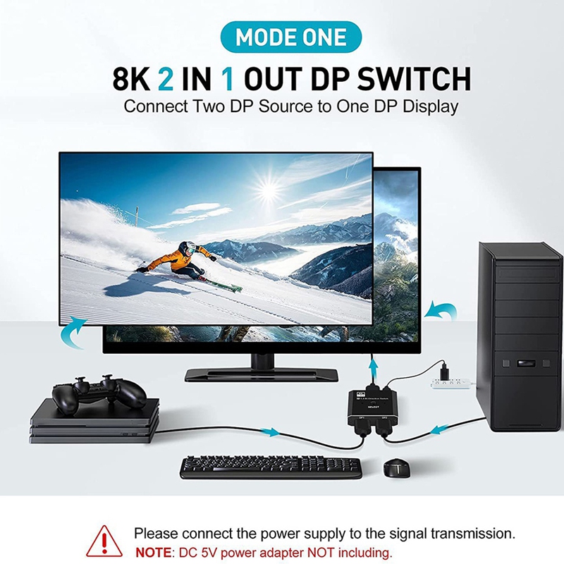Conmutador DisplayPort 8K 2 en - Laptops reseña y precio