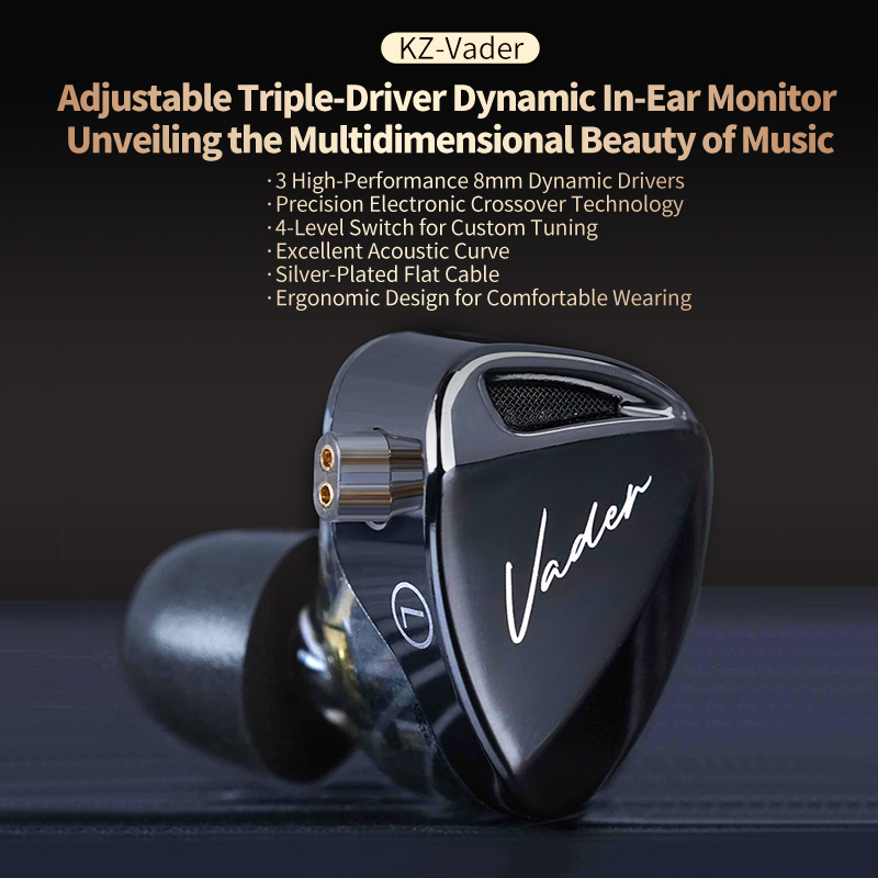 KZ Vader 3, auriculares intrau - In Ear Monitors For Singers reseña y precio